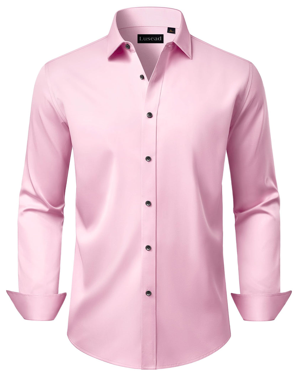 Men's Dress Shirts Long Sleeve Stretch Wrinkle Free Wedding Formal Business Button Down Shirt