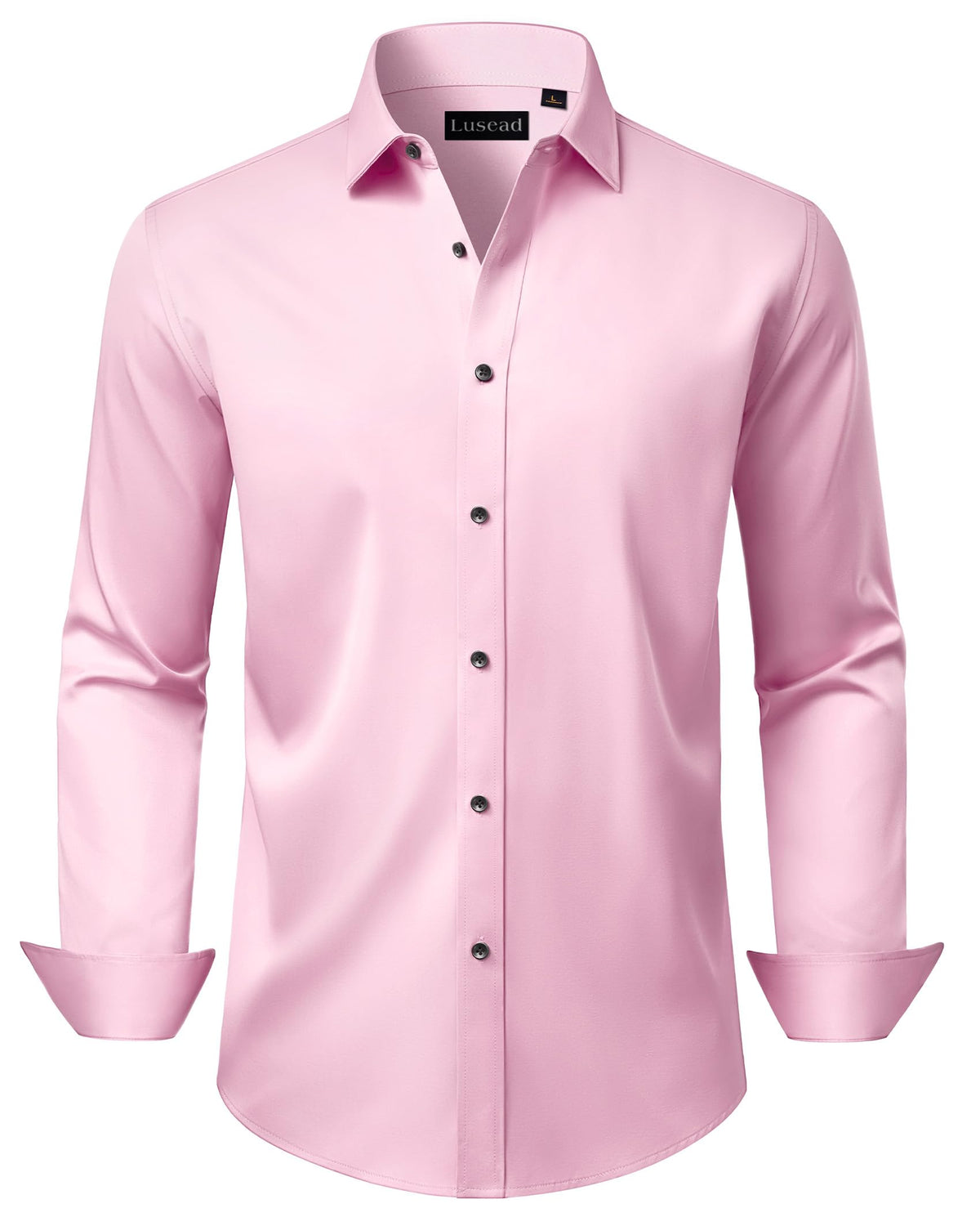 Men's Dress Shirts Long Sleeve Stretch Wrinkle Free Wedding Formal Business Button Down Shirt