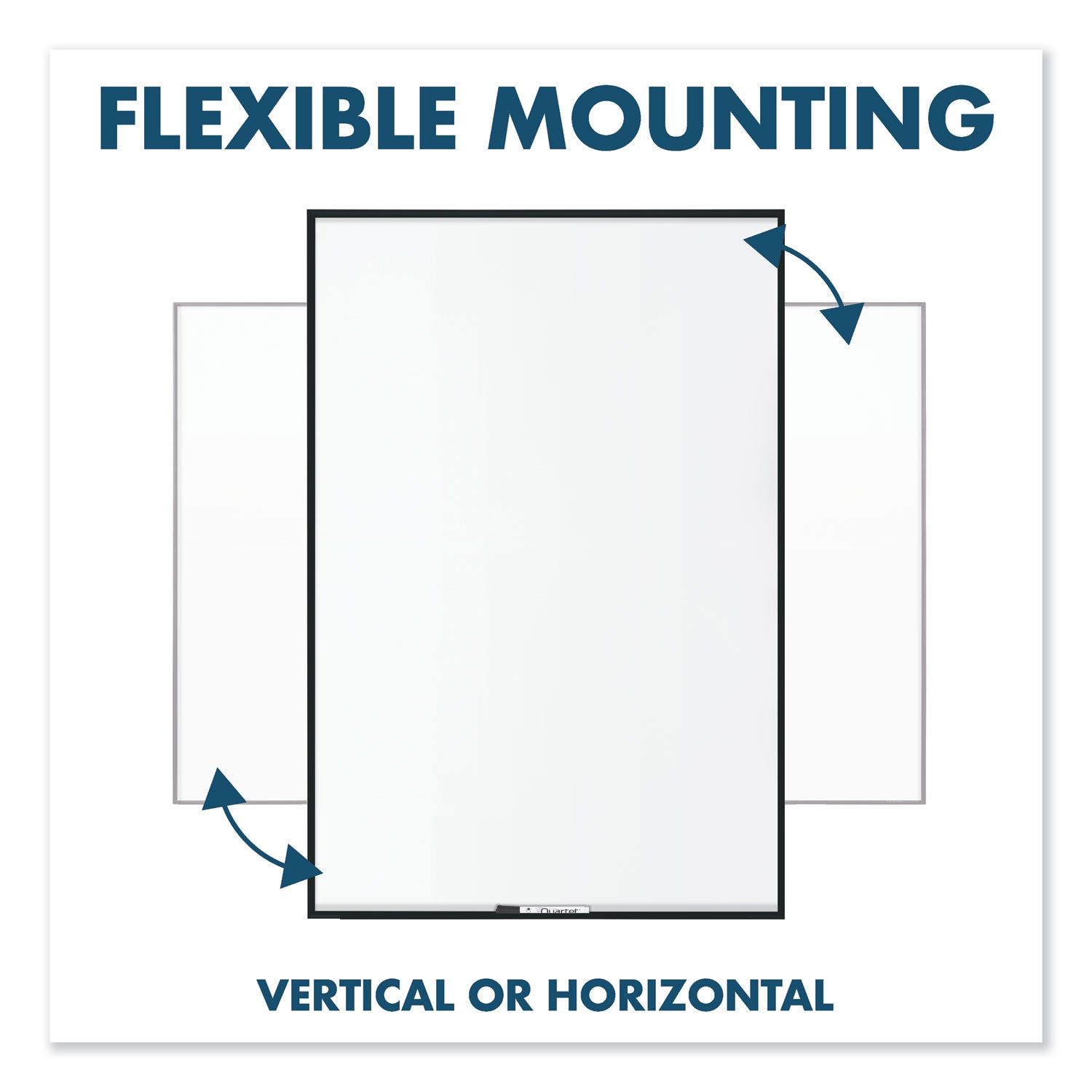 Quartet Fusion Nano-Clean Magnetic Whiteboard, 48 x 36, Black Frame