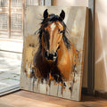 Golden Mare with Wild Mane