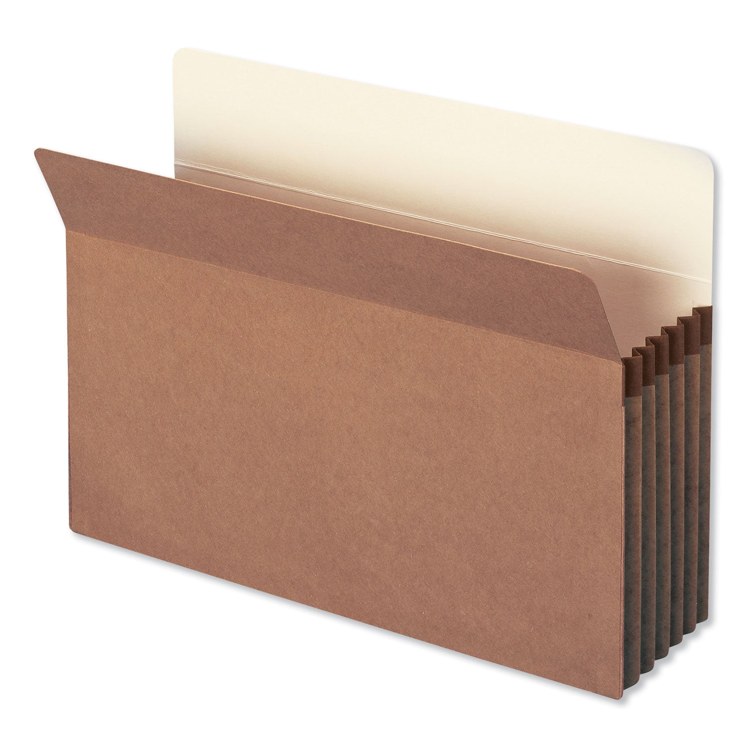 Smead Redrope Drop Front File Pockets, 5.25" Expansion, Legal Size, Redrope, 10/Box