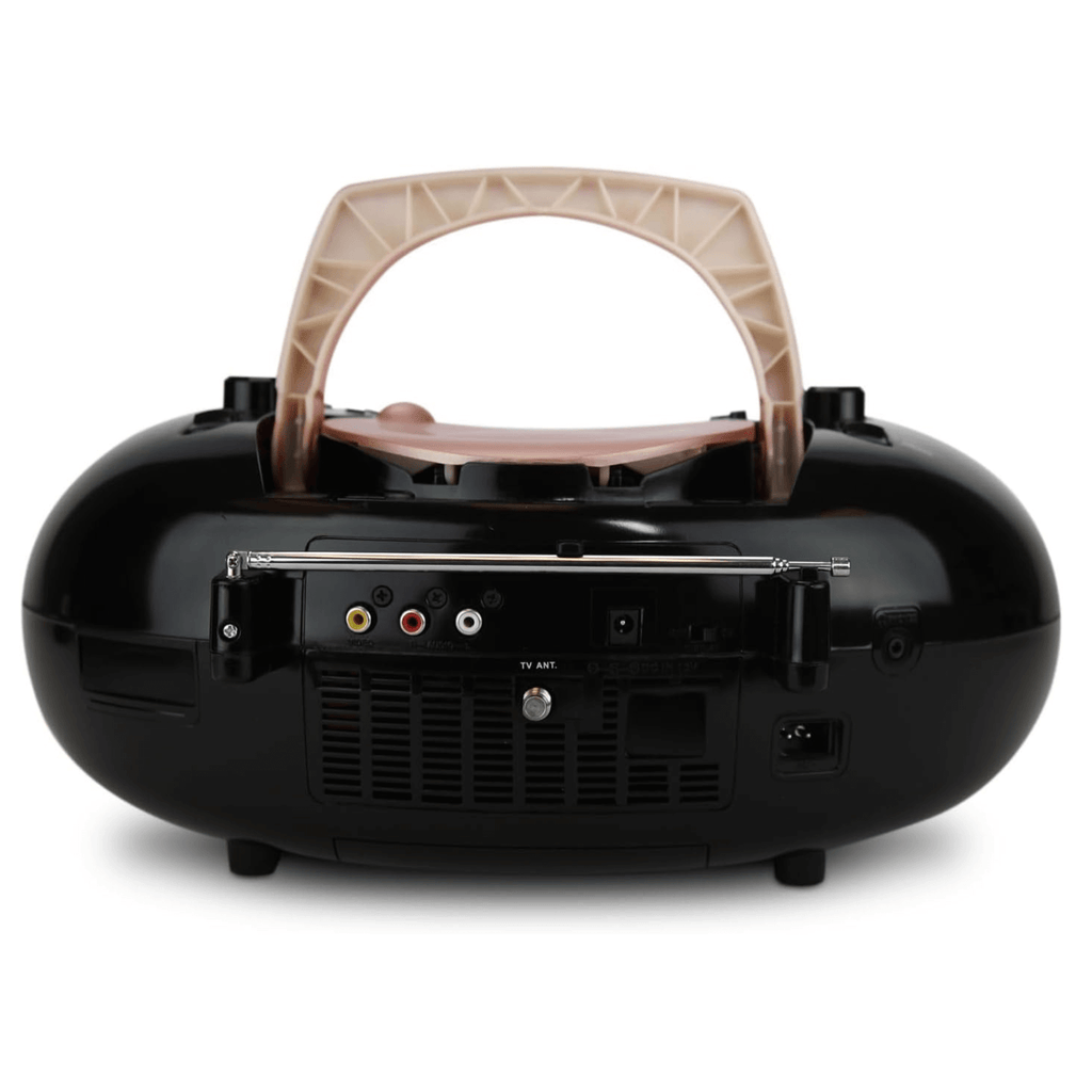 Emerson 7" Bluetooth DVD Boombox w AMFM Radio, Stereo Speakers & Multi-Media