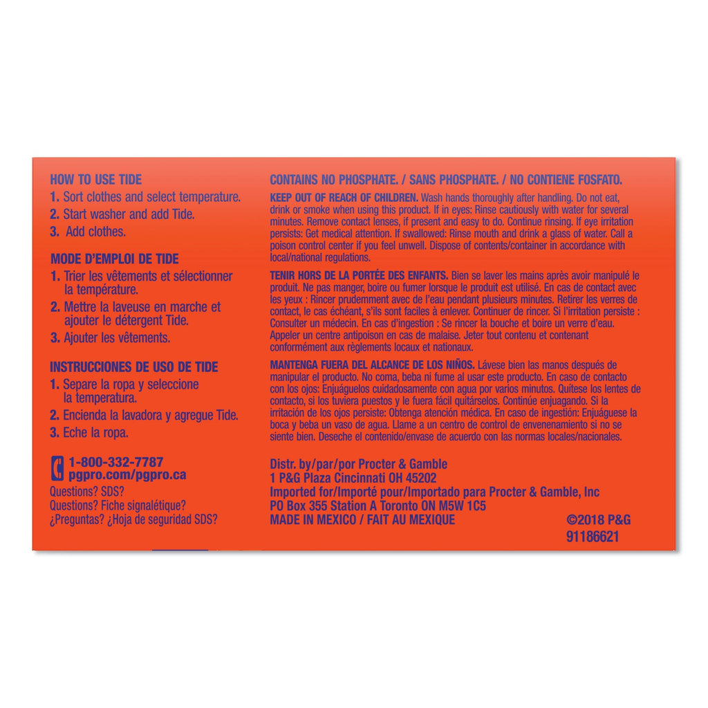 Tide Vending-Design Powder Laundry Detergent, 1.5 oz, 156/Carton
