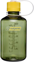 Nalgene - narrow-mouth bottle - drinking bottle - water bottle - 500ml - oil green w freesia sustain new!