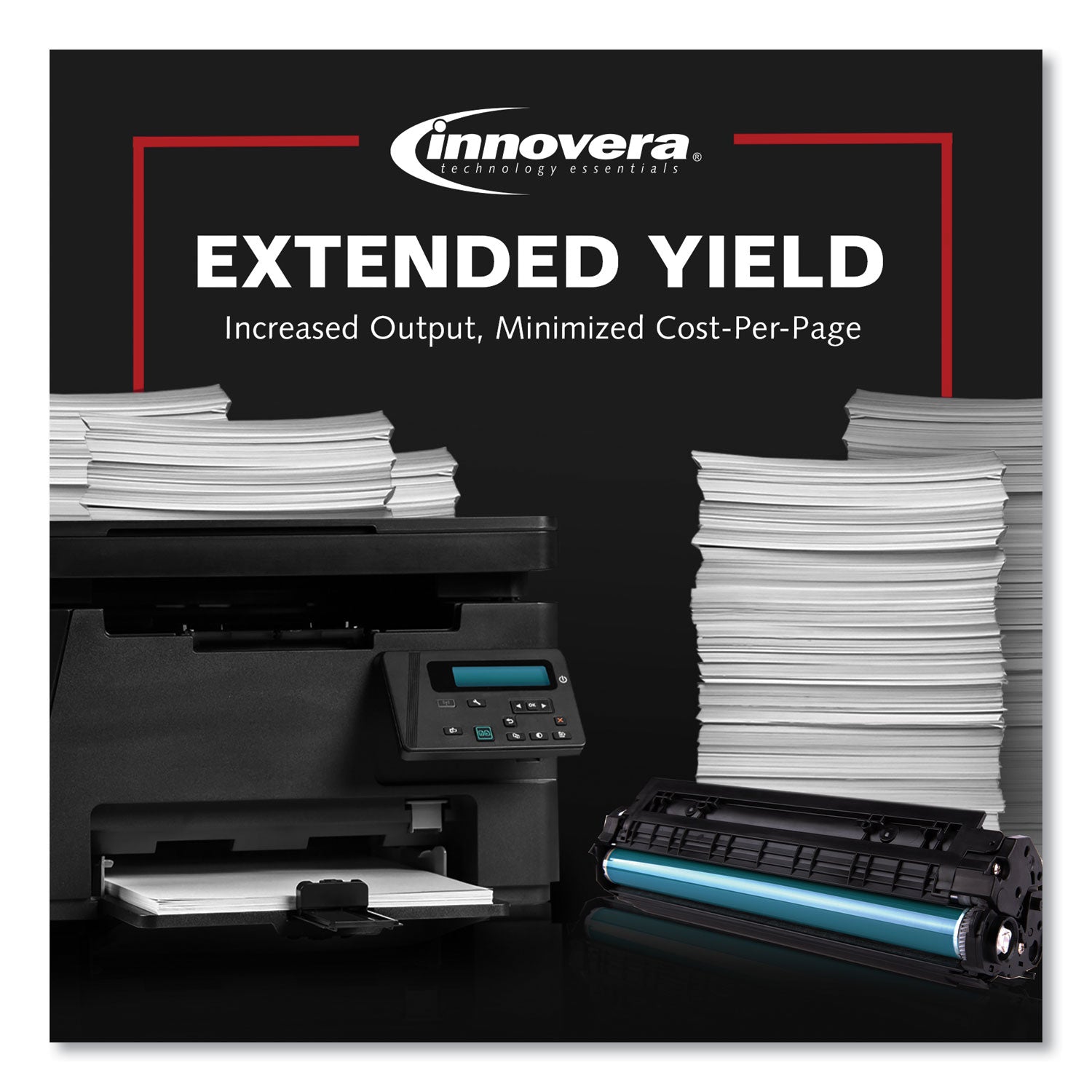 Innovera Remanufactured Black High-Yield Toner, Replacement for TN650, 8,000 Page-Yield