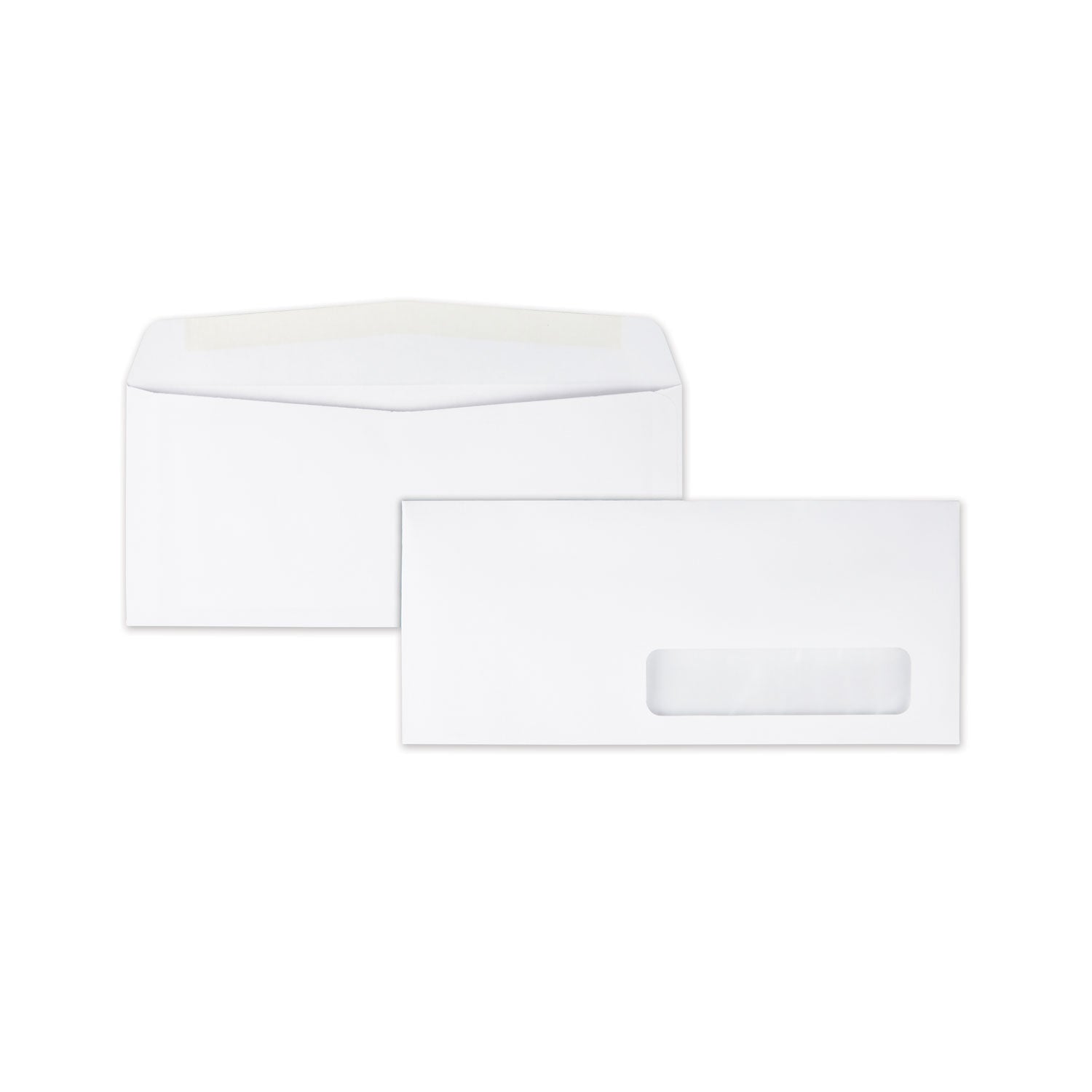 Quality Park Address-Window Envelope, #10, Commercial Flap, Gummed Closure, 4.13 x 9.5, White, 500/Box