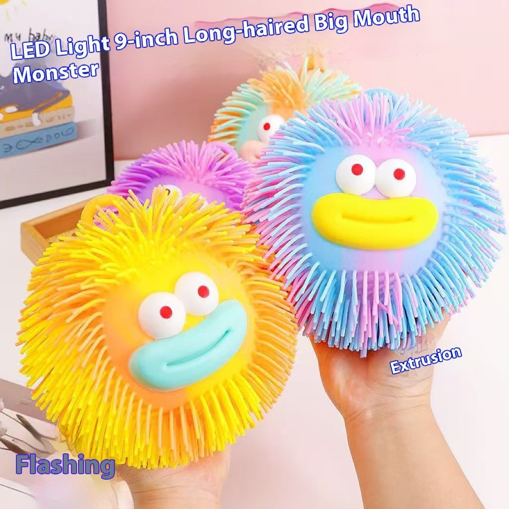 Cartoon Fluffy Squeeze Ball Toys – Stress Relief Fidget Fur Balls