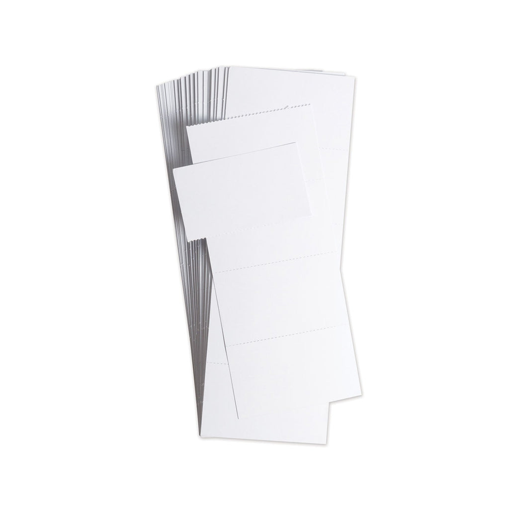 U Brands Data Card Replacement, 3 x 1.75, White, 500/Pack