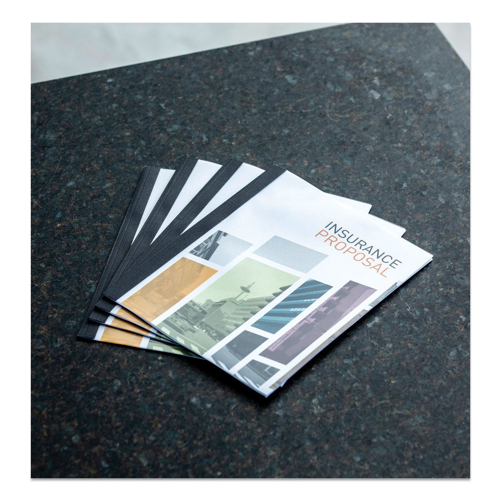 Fellowes Thermal Binding System Presentation Covers, Clear, 61 to 90 Sheet Capacity, 11 x 8.5, Unpunched, 10/Pack