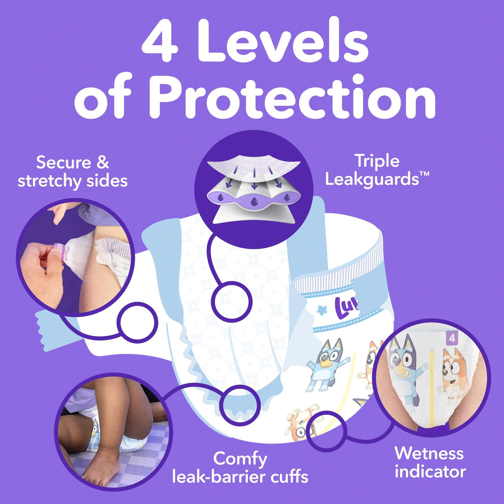 Luvs Platinum Protection Baby Diapers, Size 5 (27+ lbs), 72 Count