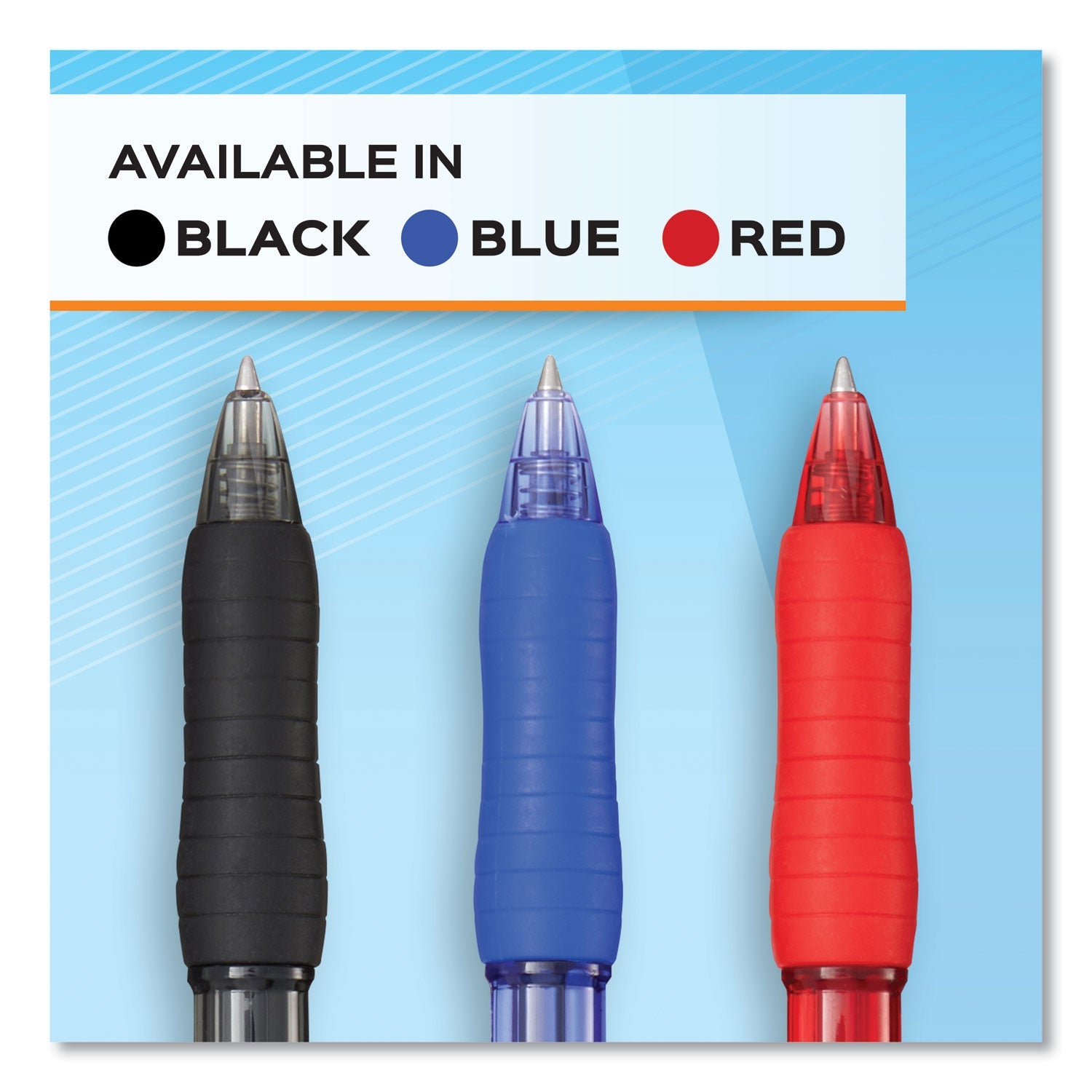 Paper Mate Profile Gel Pen, Retractable, Bold 1 mm, Black Ink, Translucent Black Barrel, Dozen