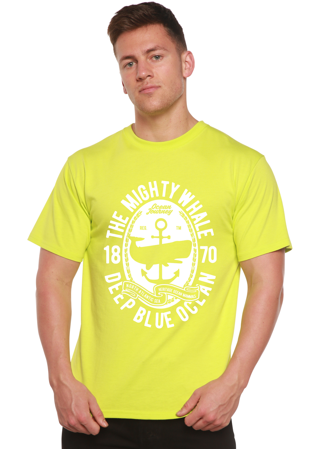 The Mighty Spun Bamboo® Men's Bamboo Viscose/Organic Cotton Short Sleeve Graphic T-Shirt