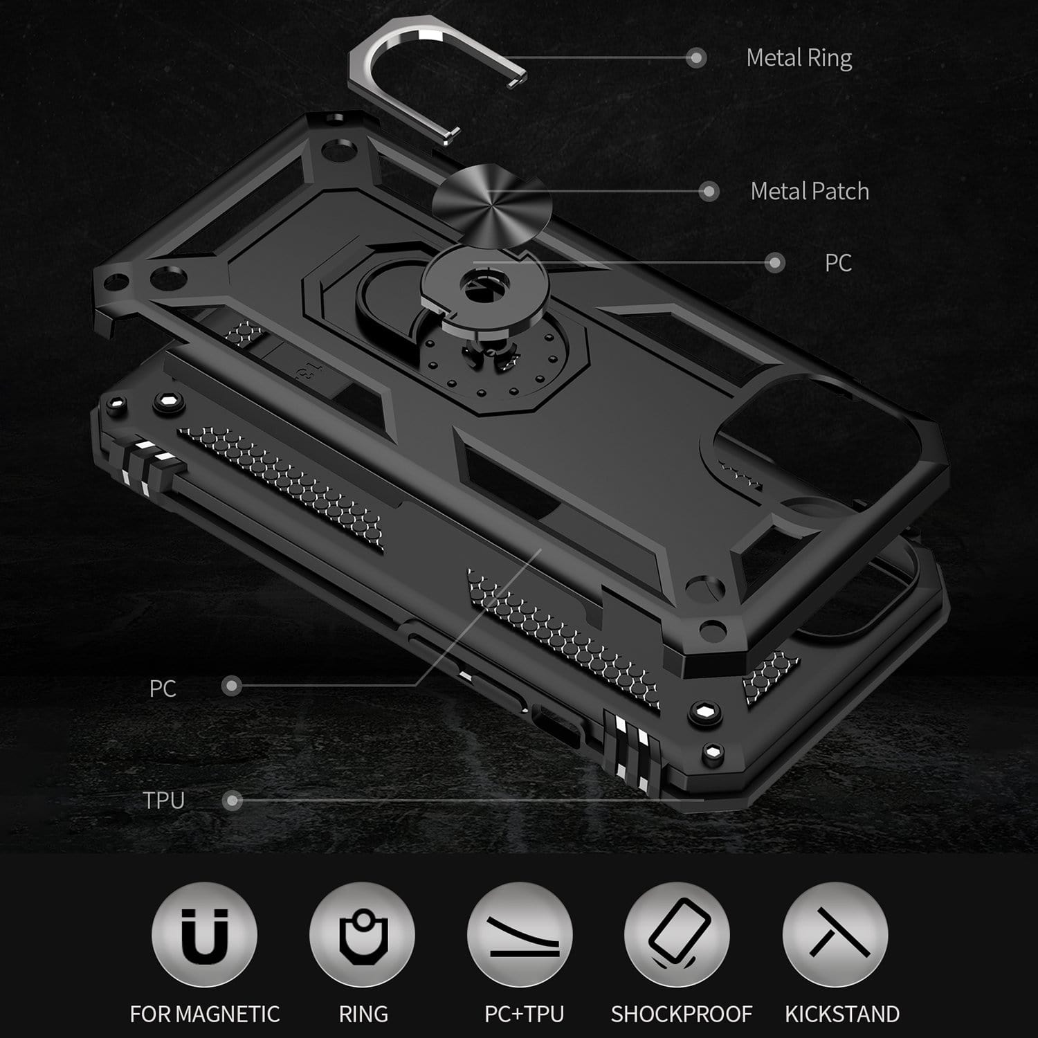 Raider Series Heavy-Duty Belt Clip Case - iPhone 14 & iPhone 13 - CP00131