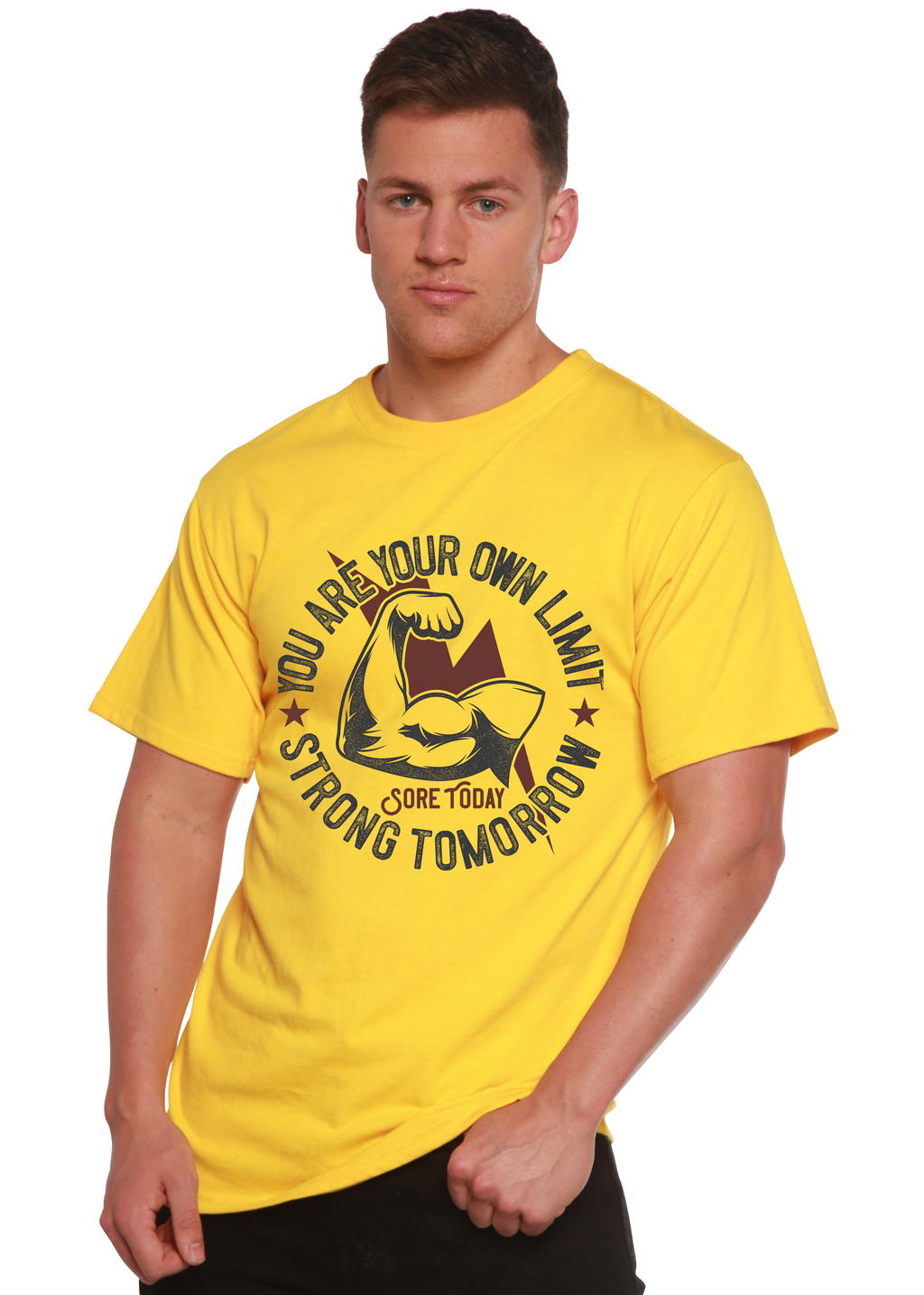 Strong Tomorrow Men's Bamboo Viscose/Organic Cotton Short Sleeve Graphic T-Shirt