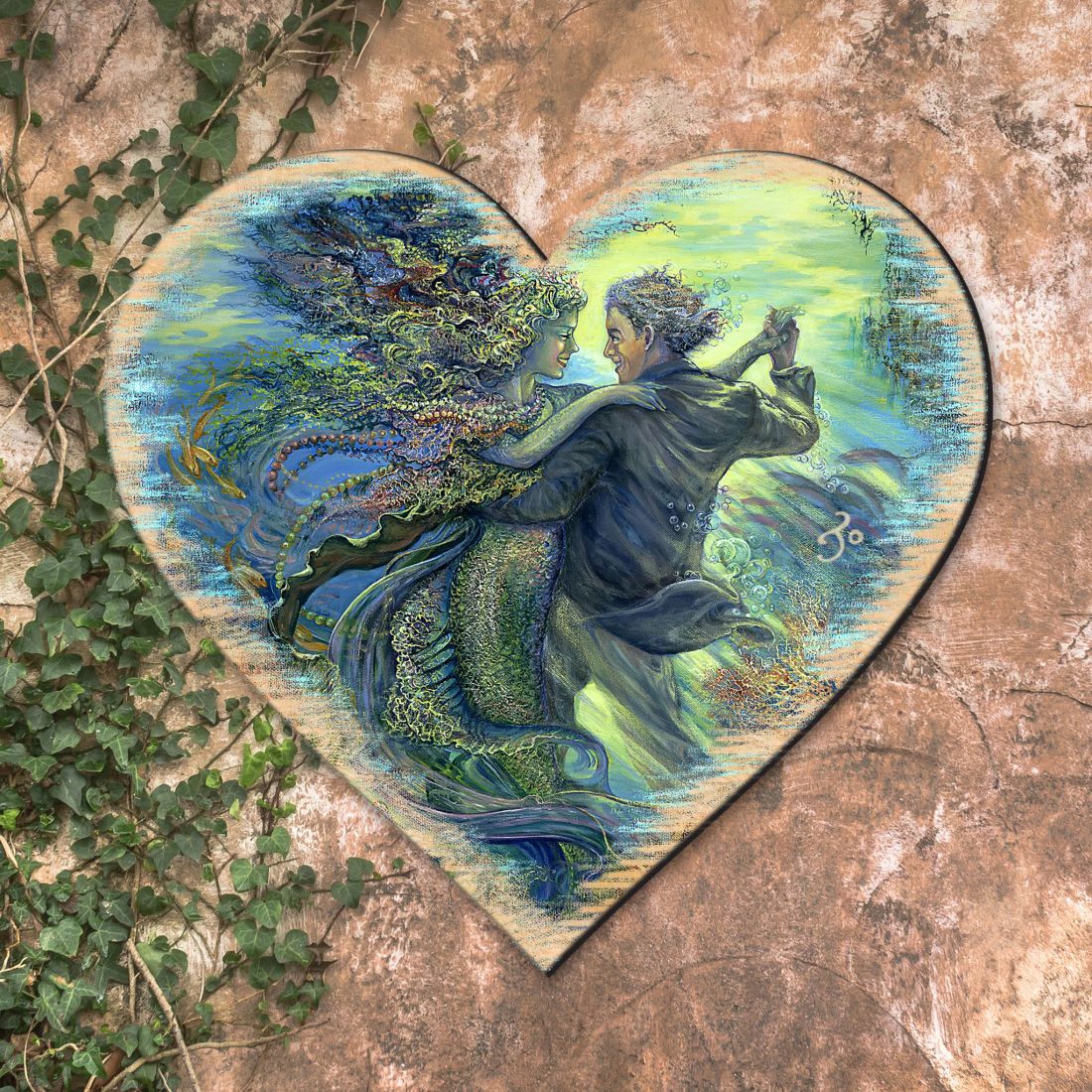 For The Love of Mermaid Coastal Outdoor Decor by Josephine Wall - Coastal Sea-Life Decor - 8472111F-JW
