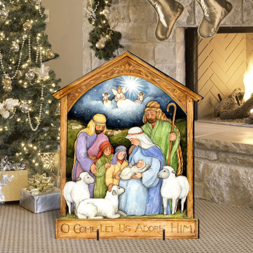 Holy Family Nativity Outdoor Decor by Susan Winget - Nativity Holiday Decor -8471112F-SW