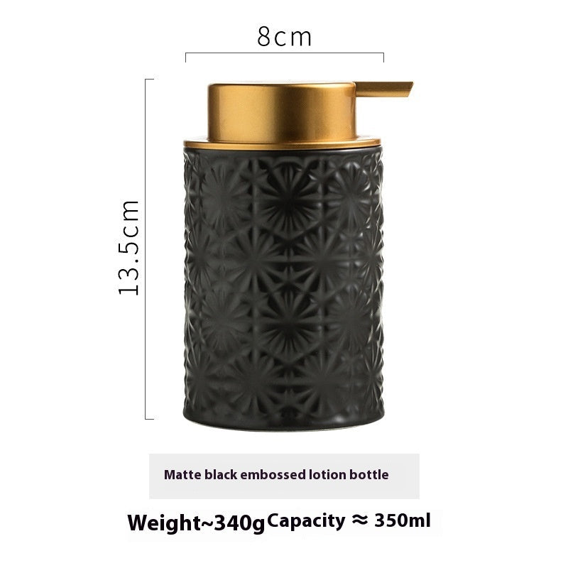 Matte Ceramic Foam Pump Dispenser Bottle 340ml