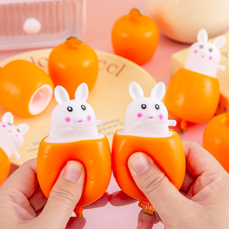 Carrot Rabbit Squishy Decompression Squeeze Toy