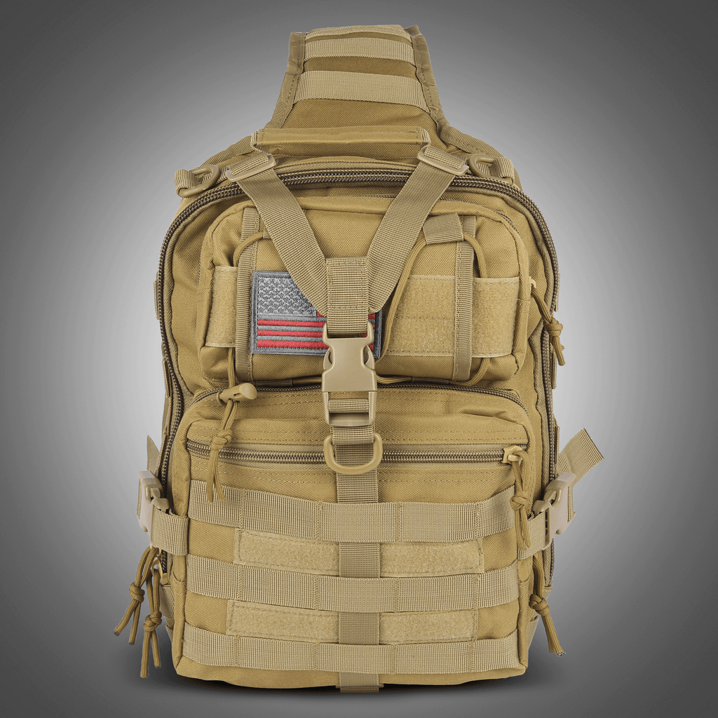 XGear Tactical 14L Range Sling Bag Backpack with Adjustable Strap