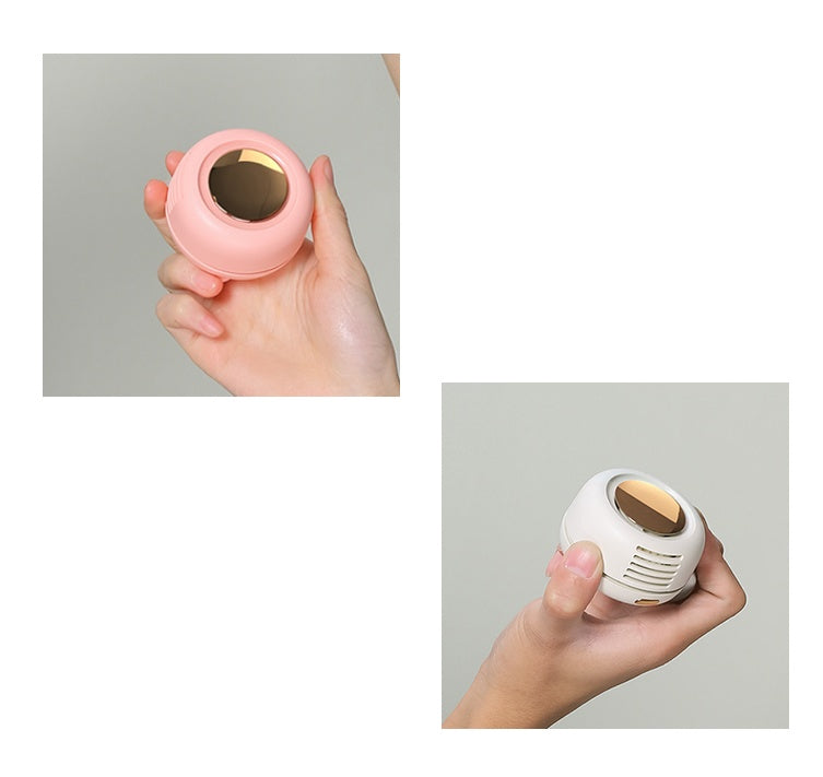 Clip-On Leafless Mini Fan — 900mAh, 3 Speeds, Type-C, Wearable
