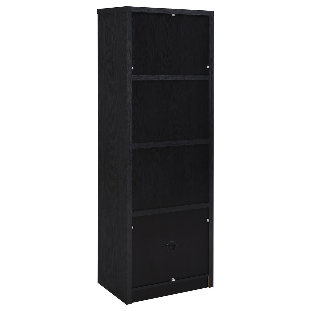 Winfield 3-shelf Media Tower Entertainment Pier Black