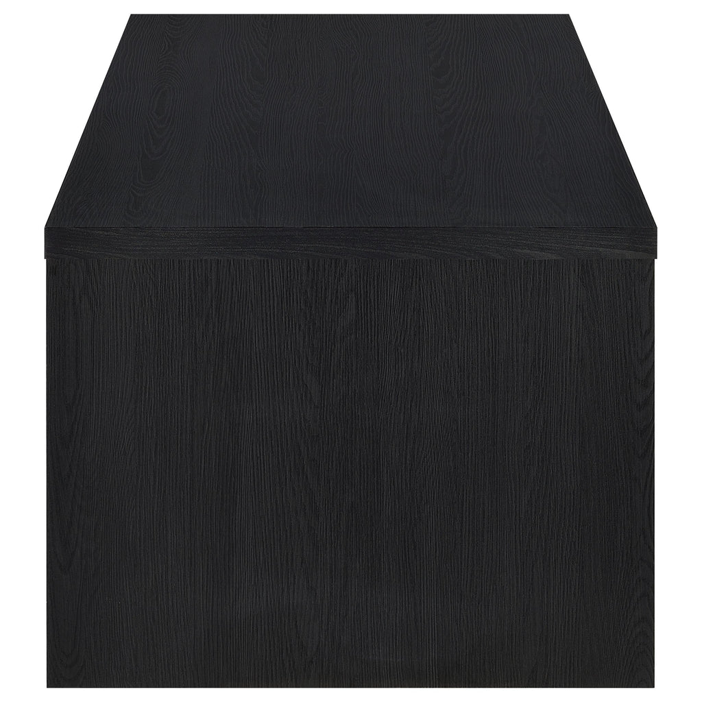 Knapp Lift Top Cocktail Coffee Table with Dual Drawers Black