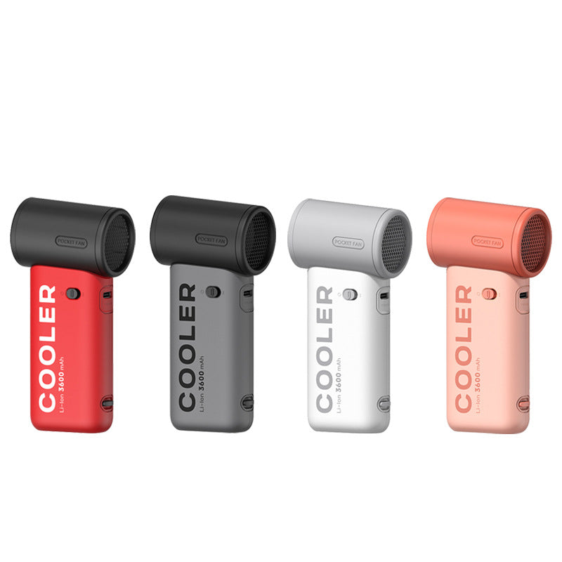 Bladeless Turbine Handheld Fan — 4000mAh, Stepless Speed