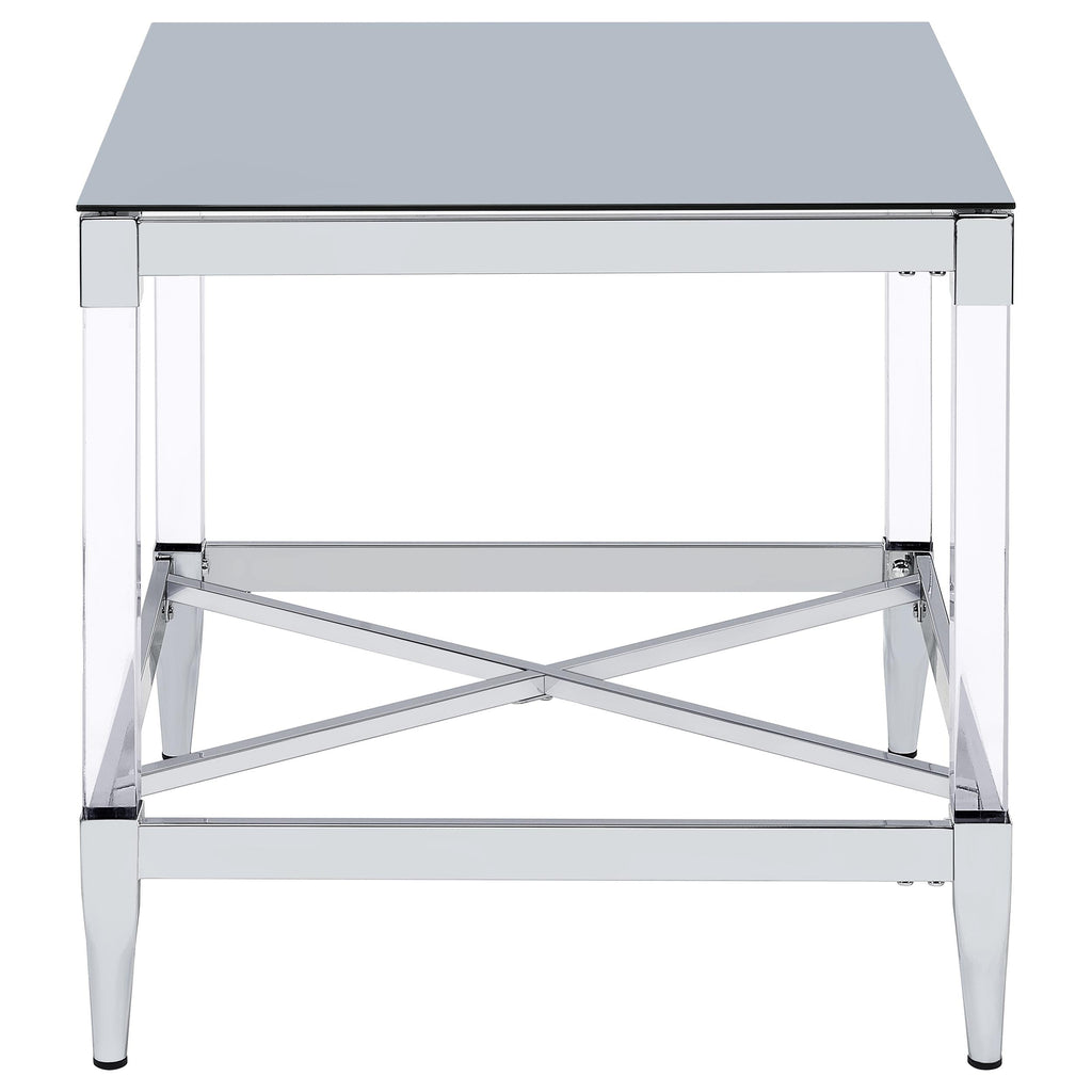 Lindley 3-piece Square Coffee and End Table Set Chrome