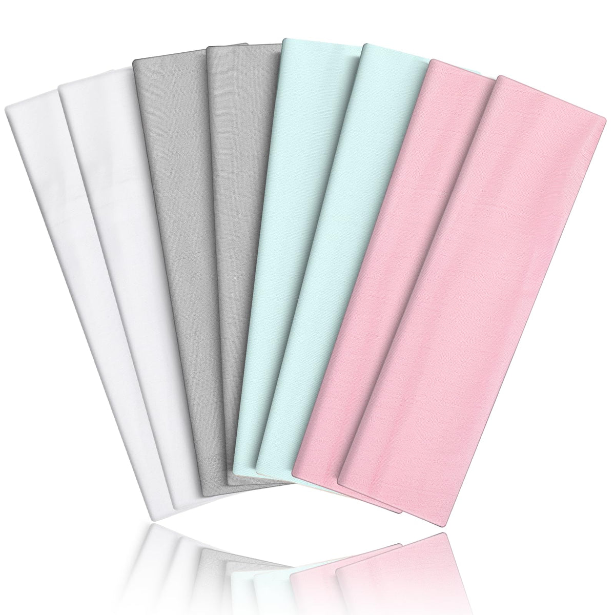 Headbands for Women 8PCS, Summer-Exclusive Elastic Non Slip Hair Head Bands