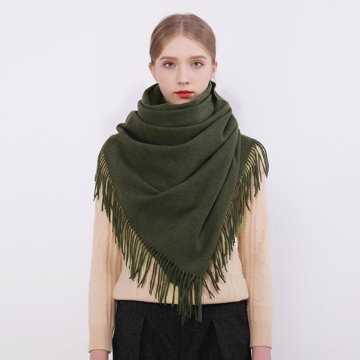 RIIQIICHY Winter Scarfs for Women Pashmina Shawls Wraps for Evening Dresses Large Warm Soft Scarves