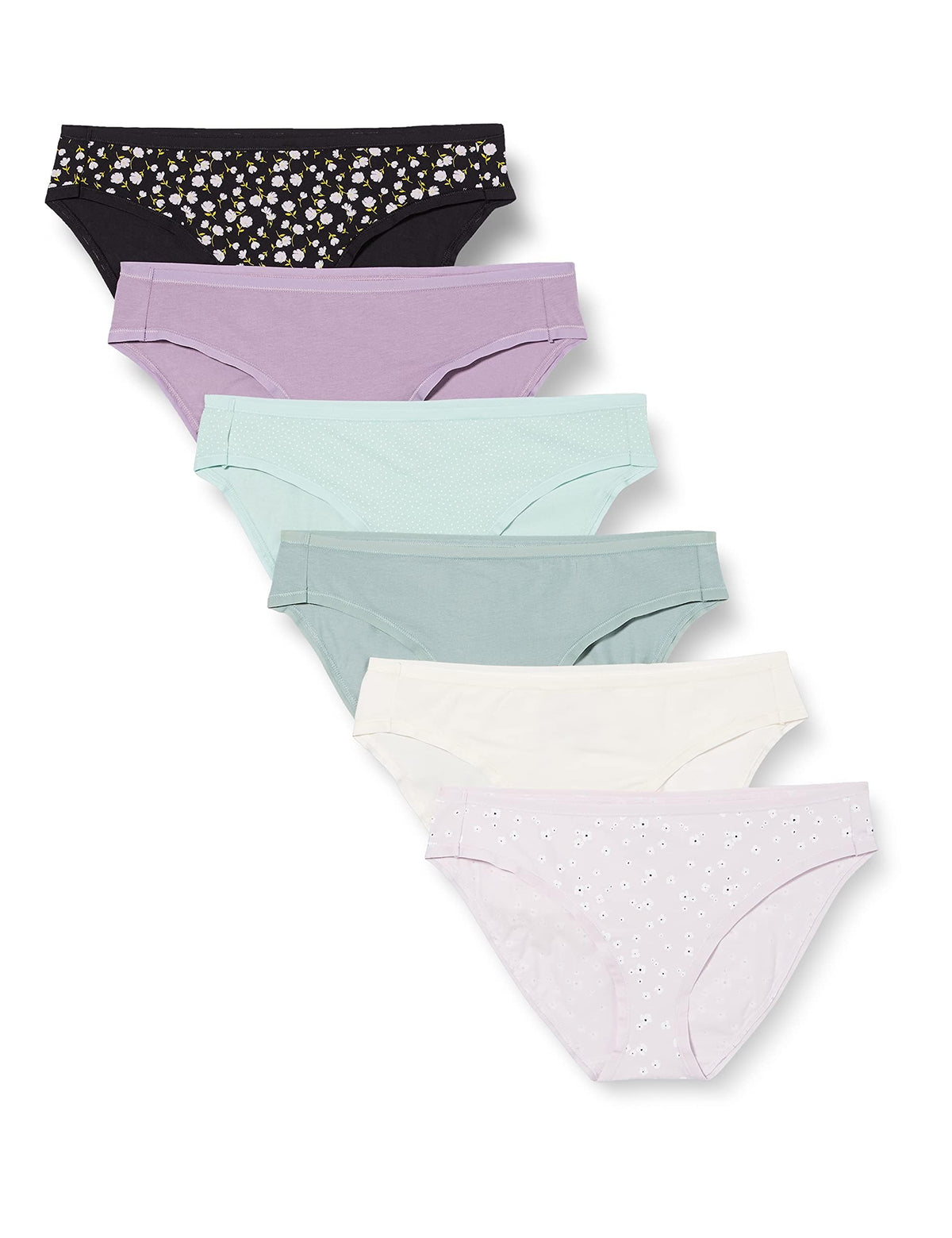 Amazon Essentials Women's Cotton Spandex Bikini Brief Underwear (Available in Plus Size)