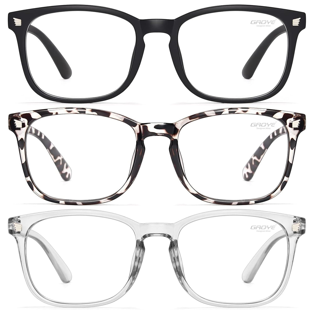Gaoye Blue Light Glasses for Women - 3 Pack