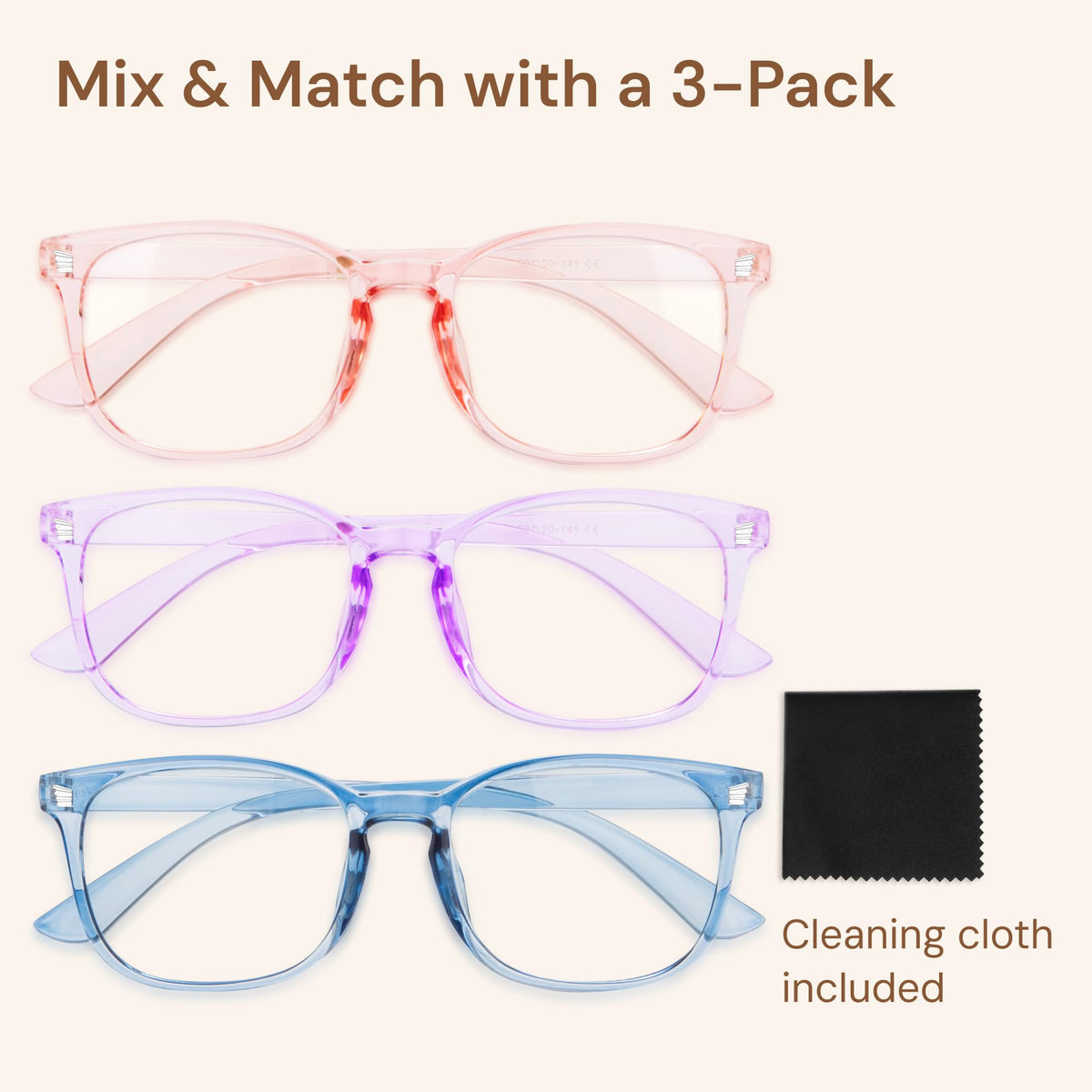 Gaoye Blue Light Glasses for Women - 3 Pack