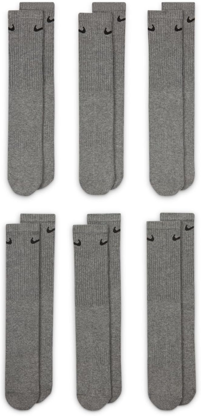Nike Adult Everyday Cushioned Training Crew Socks (6-Packs) | Mens & Womens