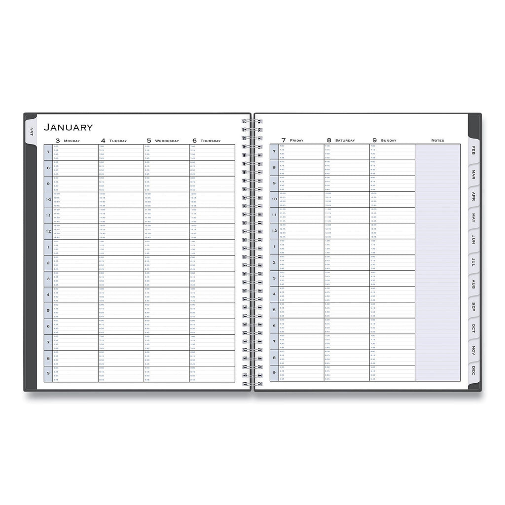 Blue Sky Passages Appointment Planner, 11 x 8.5, Charcoal Cover, 12-Month (Jan to Dec): 2023