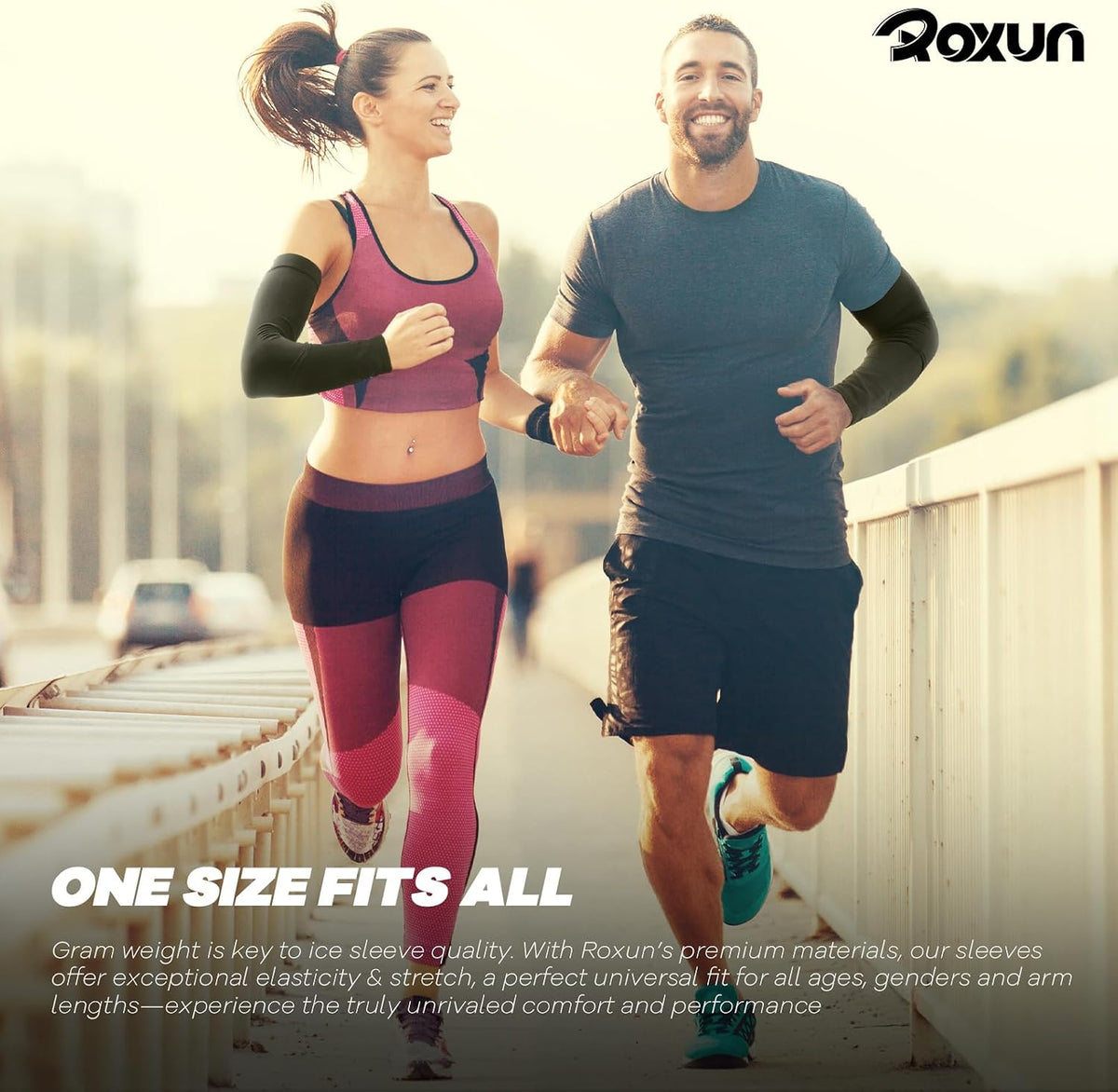 ROXUN Arm Sleeves Cooling UV Sun Protection Sport Compression for Men Women