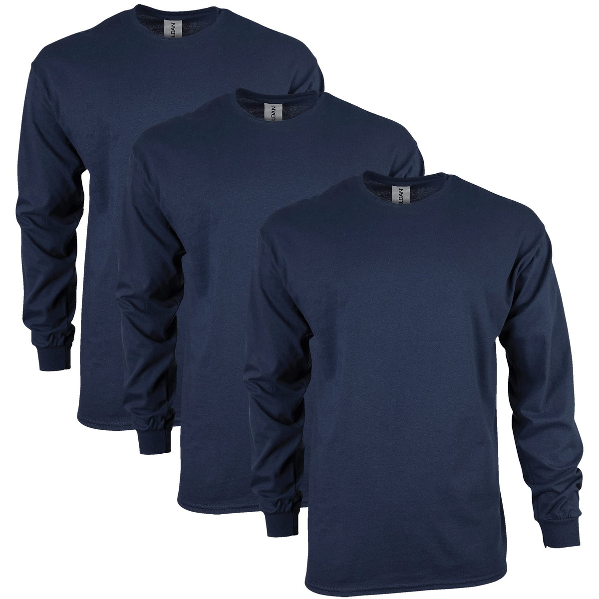 Gildan Adult Ultra Cotton Long Sleeve T-Shirt, Style G2400, Multipack
