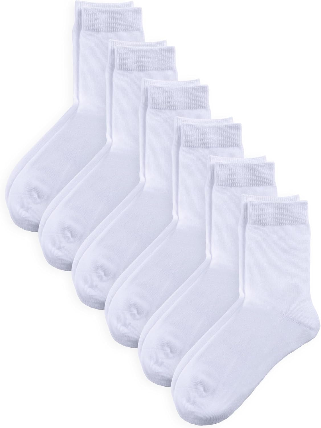 COTTON DAY Unisex Kids Boys Girls Soft Cotton School Socks Black White Navy
