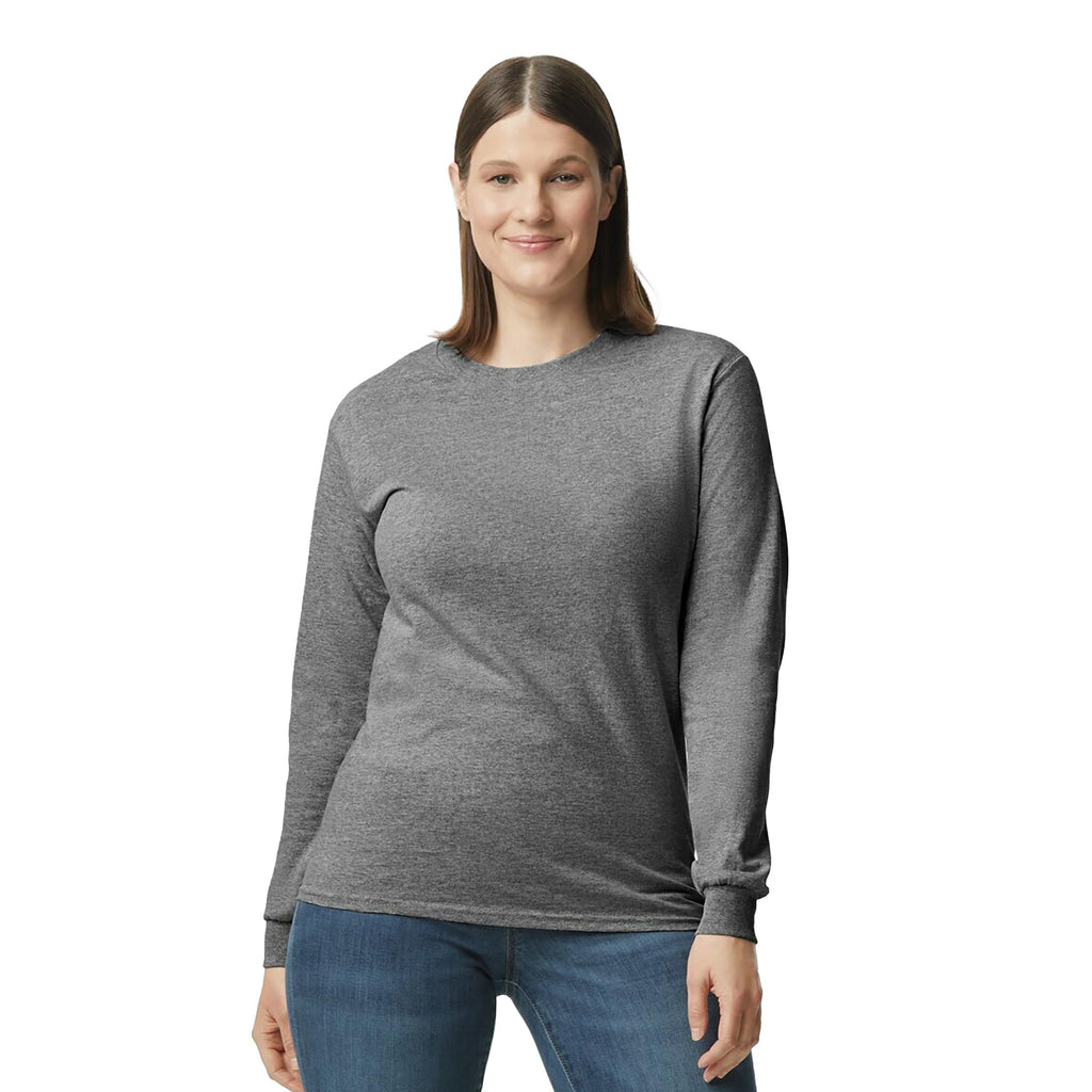 Gildan Adult Heavy Cotton Long Sleeve T-Shirt, Style G5400, 2-Pack