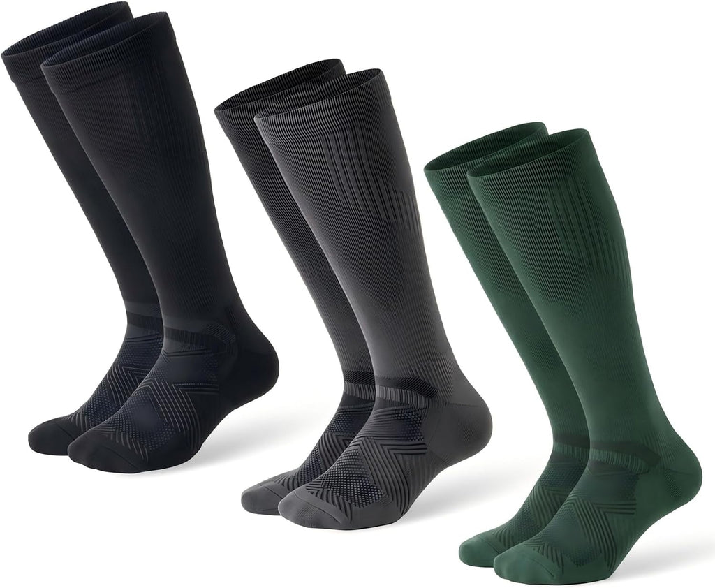 Compression Socks for Women and Men,15-20 mmHg Support(3 Pairs)
