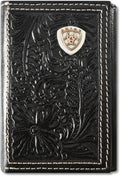 Ariat Floral Shield - Mens Tri-Fold Wallet