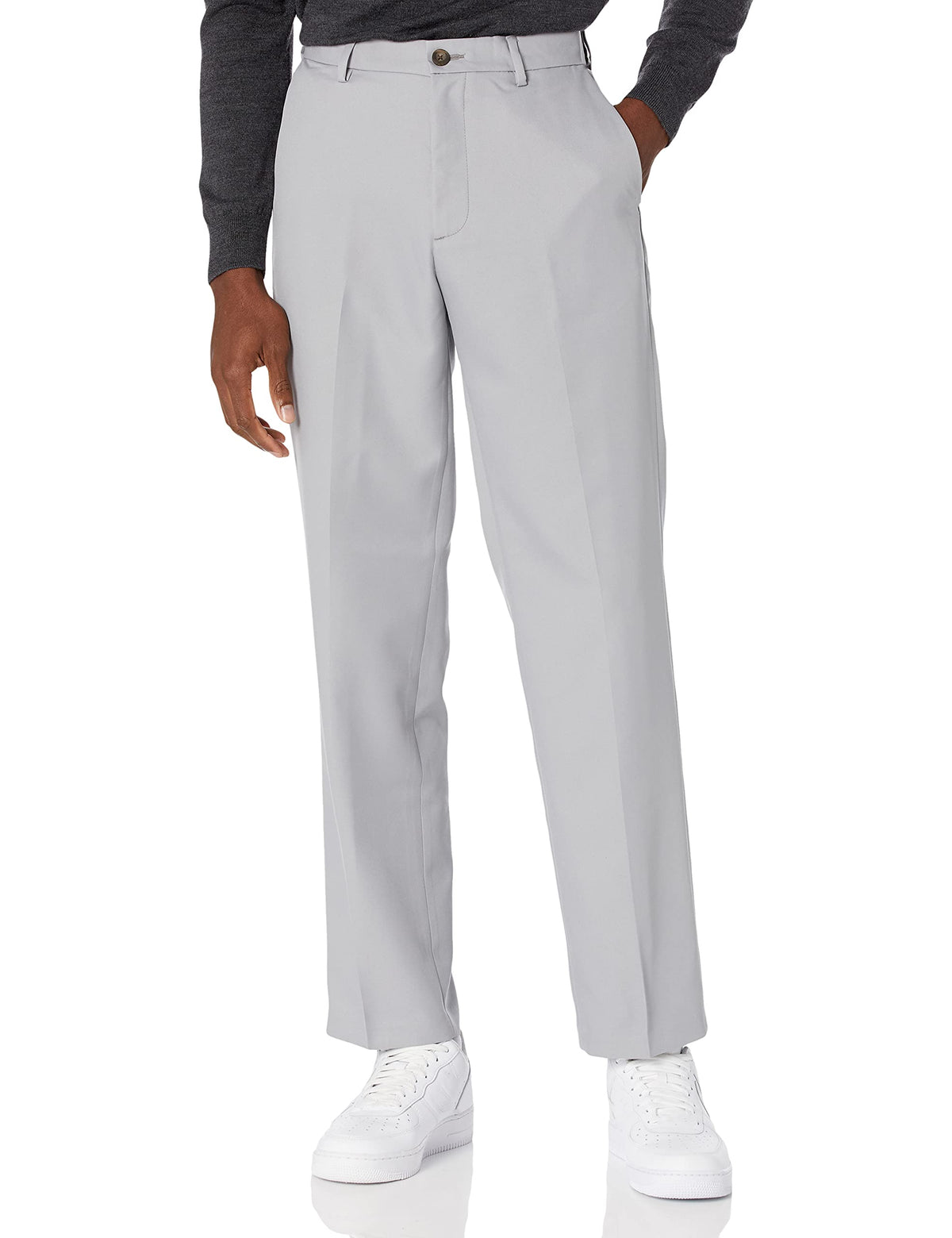 Amazon Essentials Men's Classic-Fit Expandable-Waist Flat-Front Dress Pants