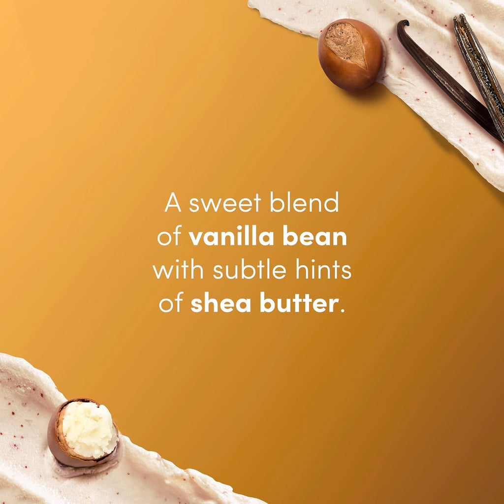 Dove Vanilla Sugar & Shea Butter Body Scrub Exfoliates and Deeply Nourishes for Smooth, Radiant Skin 15 oz