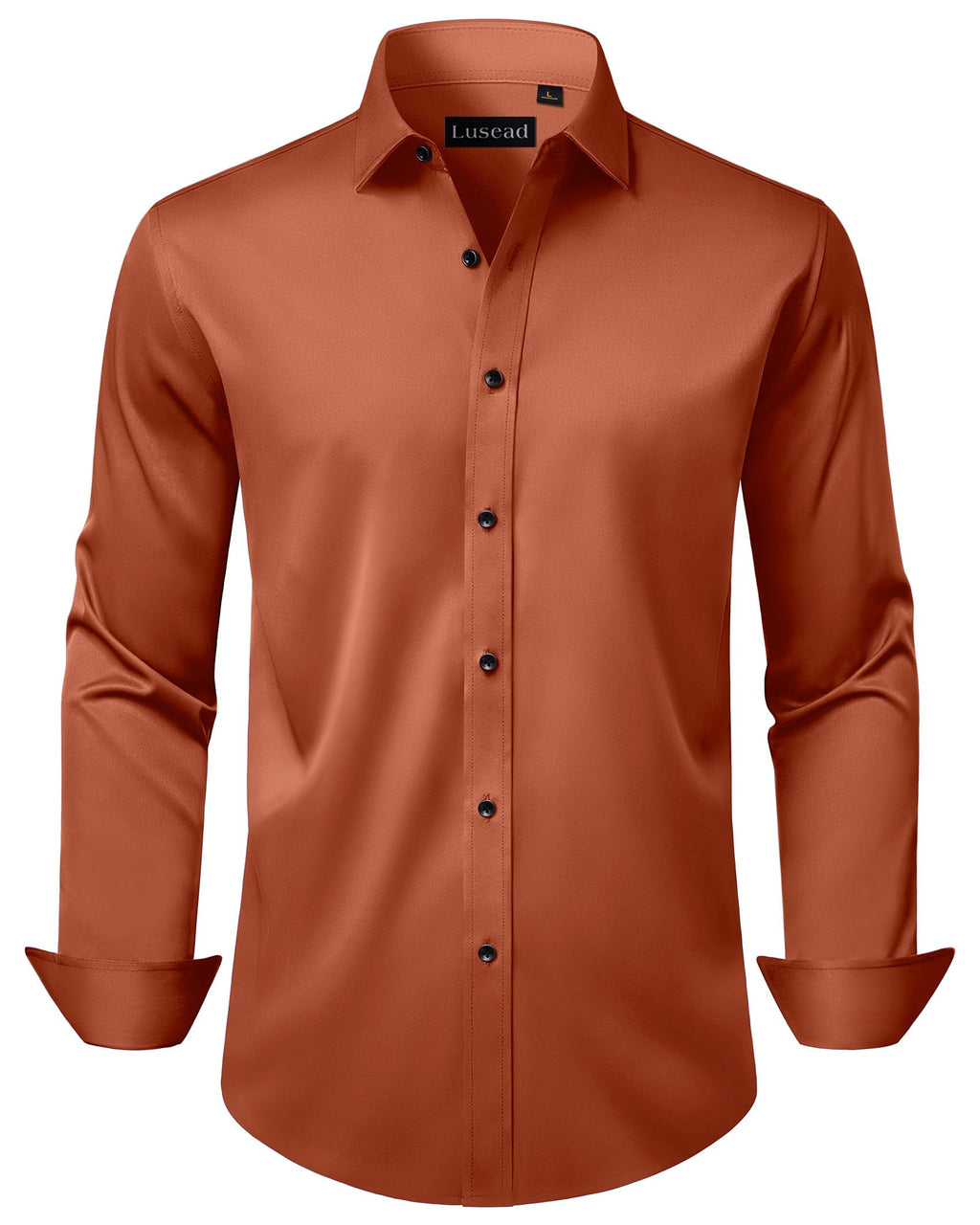 Men's Dress Shirts Long Sleeve Stretch Wrinkle Free Wedding Formal Business Button Down Shirt