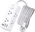 Surge Protector Power Strip 10Ft Long Extension Cord with Multiple Outlets