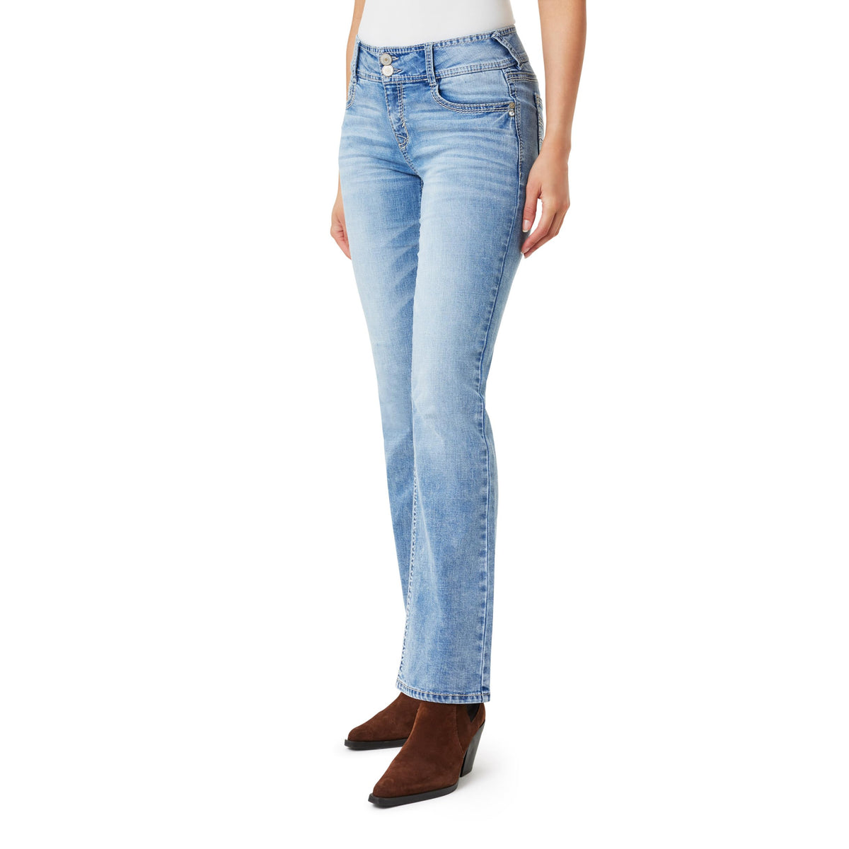 WallFlower Luscious Curvy Bootcut Jeans for Women, Sizes 0-24