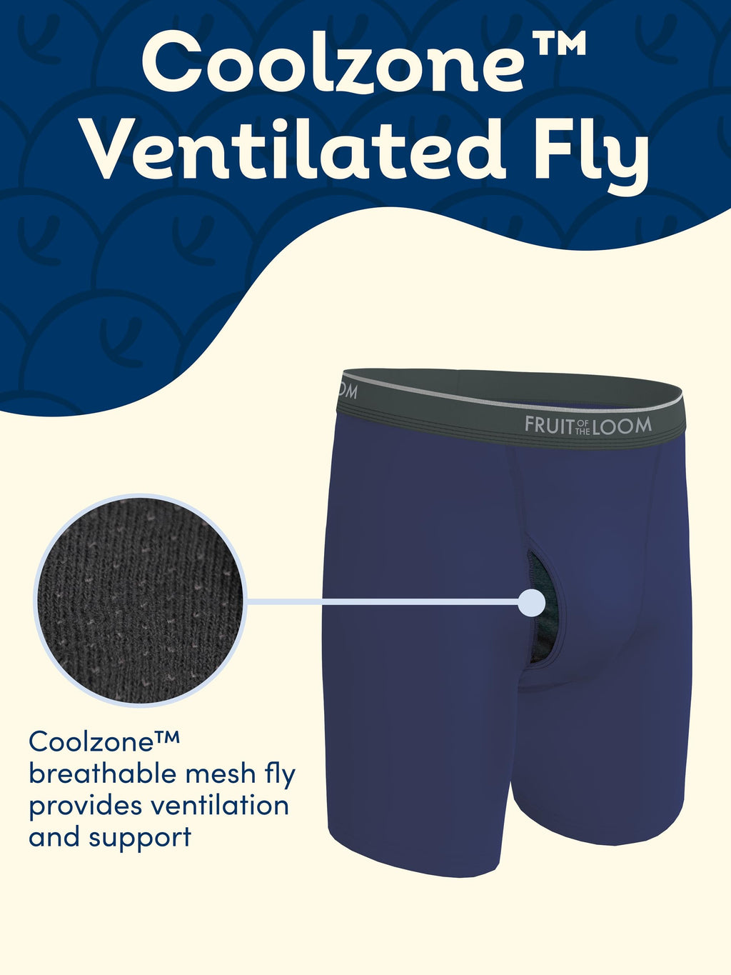 Fruit of the Loom Men's Coolzone Boxer Briefs, Moisture Wicking & Breathable