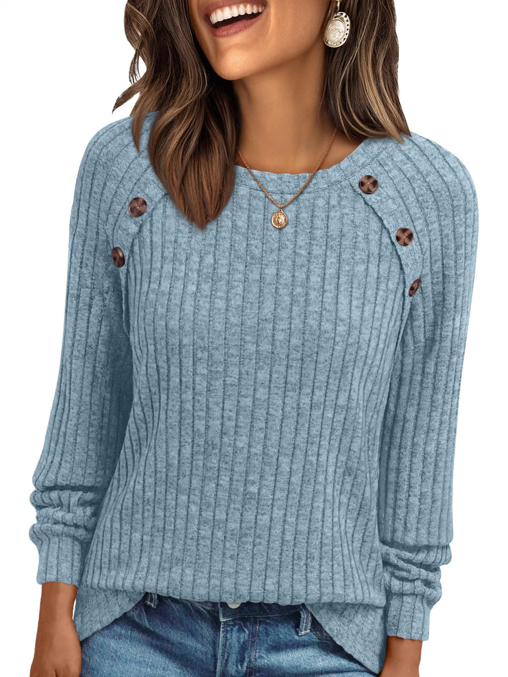 AUTOMET Womens Long Sleeve Shirts Fall Sweaters Business Casual Tops Blouse