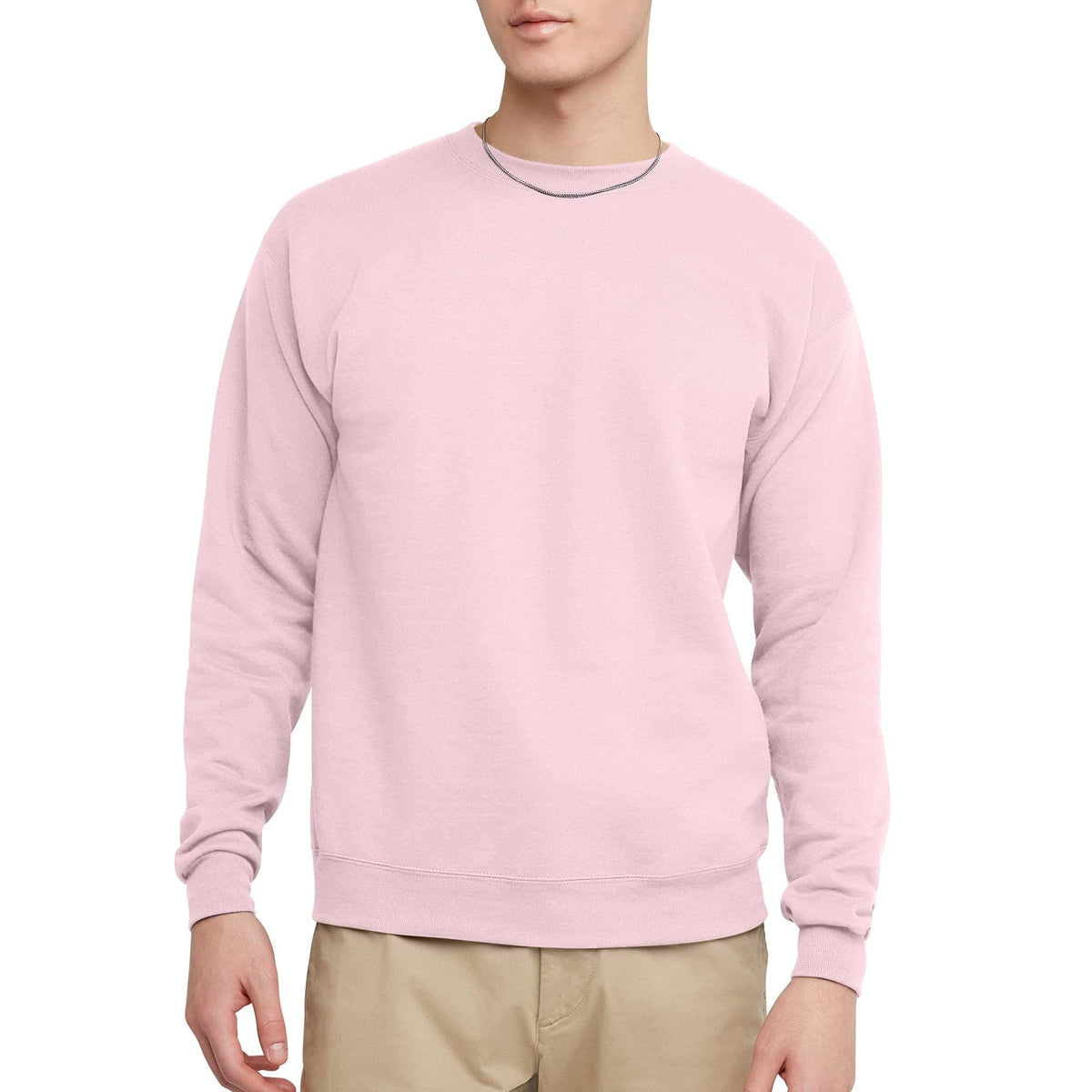Hanes Men's Sweatshirt, EcoSmart Fleece Crewneck Sweatshirt, Big & Tall Available, 1 or 2-Pack