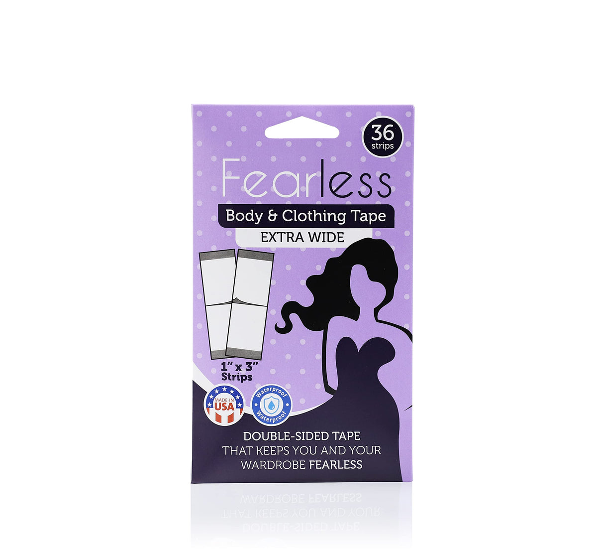 Fearless Tape Double Sided Fashion Tape, Delicate Fabrics, 50 Strips
